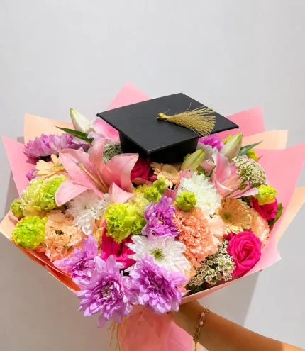 Bouquet Félicitations Diplôme – Édition Graduation
